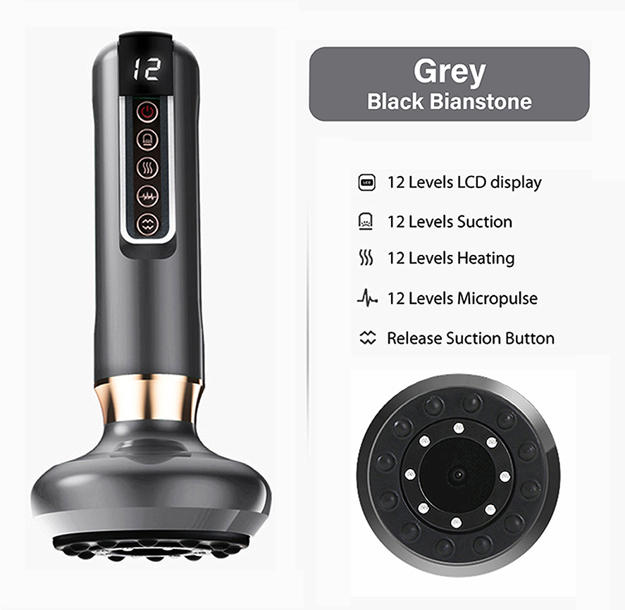 Smart Electric Vacuum Cupping Scraping Therapy Massager Heating Pulse and Infrared Therapy