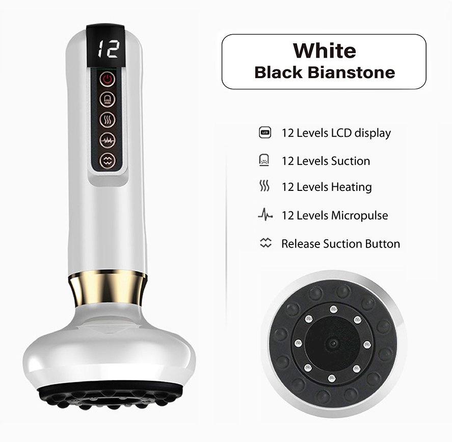 Smart Electric Vacuum Cupping Scraping Therapy Massager Heating Pulse and Infrared Therapy