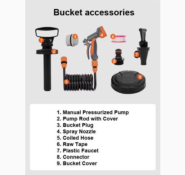 Camping Portable Pressurized Water Tank