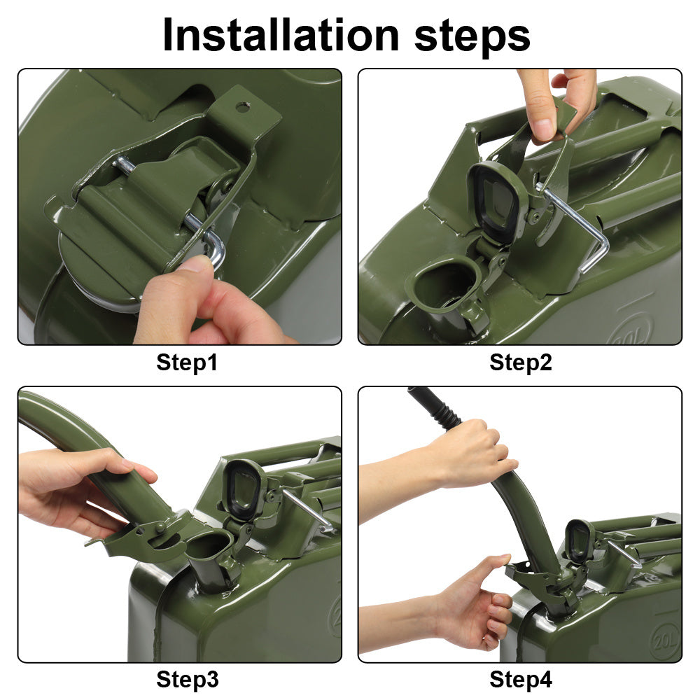 Iron 0.6mm Oil Drum Navy Green