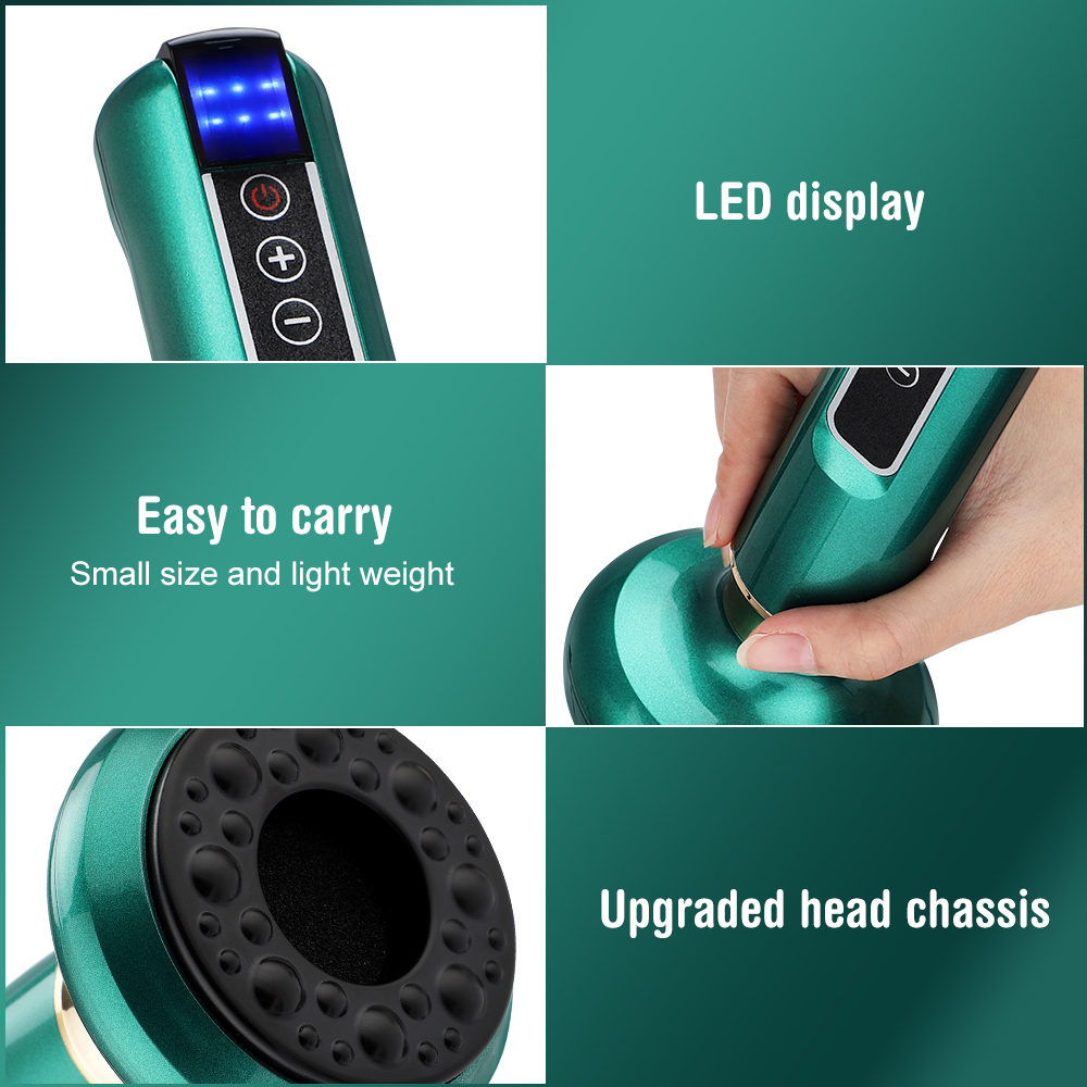 Smart Electric Vacuum Cupping Scraping Therapy Massager Heating Pulse and Infrared Therapy