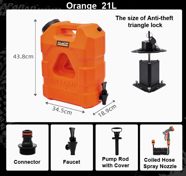 Camping Portable Pressurized Water Tank