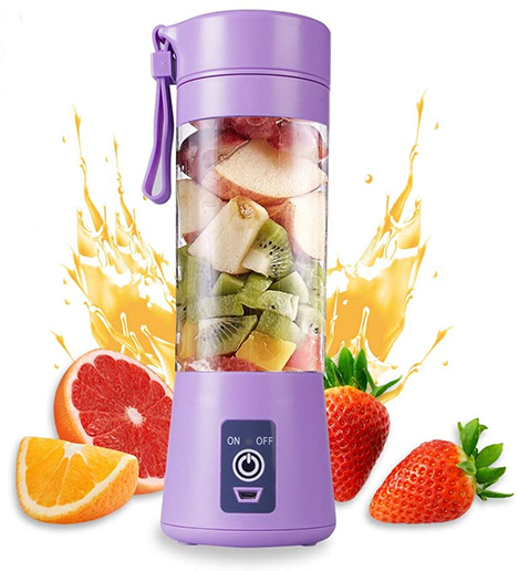 Upgraded Version Portable Electric Juicer Blender, Household Fruit Mixer, Rechargeable, Easy to carry, Good for everyone outdoor used 380ML