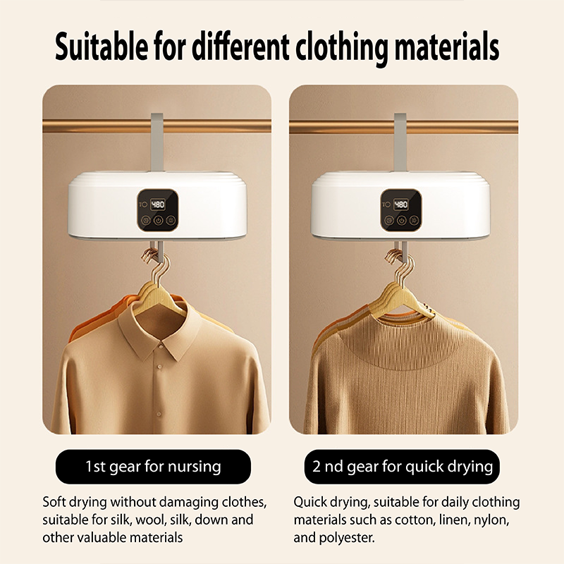 Portable Electric Clothes Dryer with Remote Control and Foldable function, Mini Drying Machine with Foldable Bag, Suitable For home, apartment, dorm room, on vacation, travelling and camping