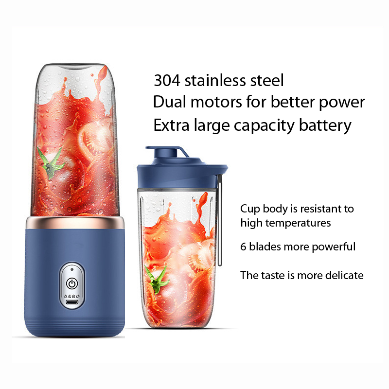 The newest Portable Mini Juicer, Wireless Rechargeable Juicing Cup with Lids, Personal Blender, Easy to Clean, for Driver, Kitchen, Juices, Baby Food, Outdoors