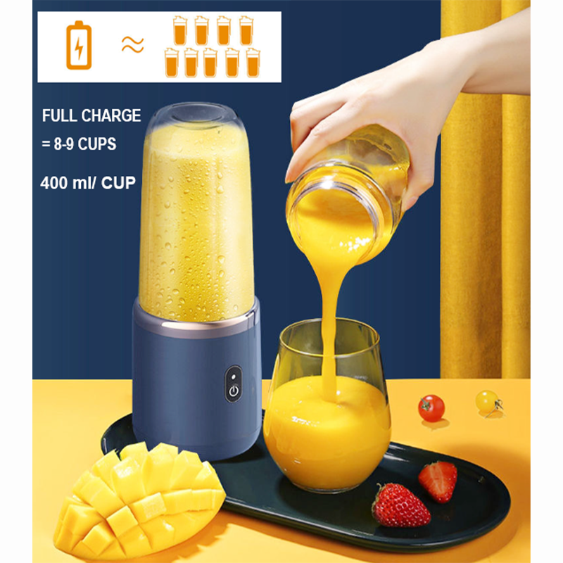 The newest Portable Mini Juicer, Wireless Rechargeable Juicing Cup with Lids, Personal Blender, Easy to Clean, for Driver, Kitchen, Juices, Baby Food, Outdoors