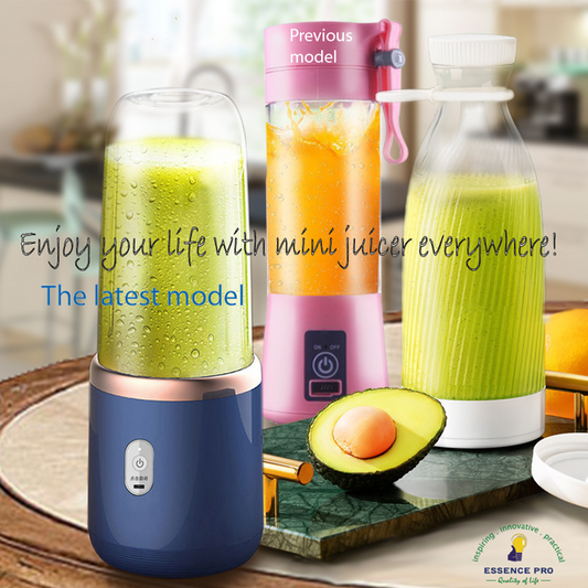 UK Portable Mini Juicer, Wireless Rechargeable Juicing Cup with Lids, Personal Blender, Easy to Clean, for Driver, Kitchen, Juices, Baby Food, Outdoors