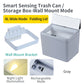 6L / 8L Rectangle Sensor Folding Lid Storage Box Trash Box LED Light