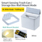 6L / 8L Rectangle Sensor Folding Lid Storage Box Trash Box LED Light