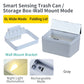 6L / 8L Rectangle Sensor Folding Lid Storage Box Trash Box LED Light