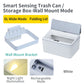 6L / 8L Rectangle Sensor Folding Lid Storage Box Trash Box LED Light