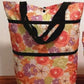 2 in 1 Foldable Shopping Cart with Wheels Premium Oxford Fabric Multifunction Shopping Bag Organizer High Capacity