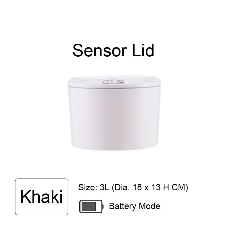 3L , 5L Round Sensor Lid Storage Box Trash Box