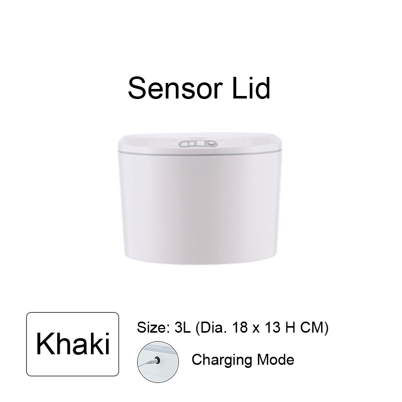 3L , 5L Round Sensor Lid Storage Box Trash Box