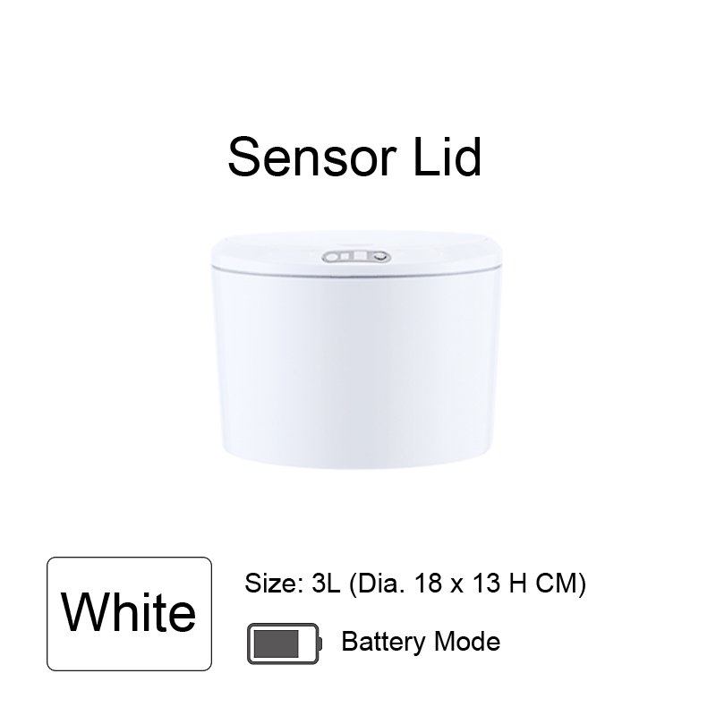 3L , 5L Round Sensor Lid Storage Box Trash Box