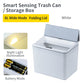 6L / 8L Rectangle Sensor Folding Lid Storage Box Trash Box LED Light