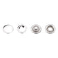 Snap Fastener Installation Tool Suit 95mm Colorful Solid Hidden Hook Snap Fastener Stainless Steel Buttons For Baby Clothing