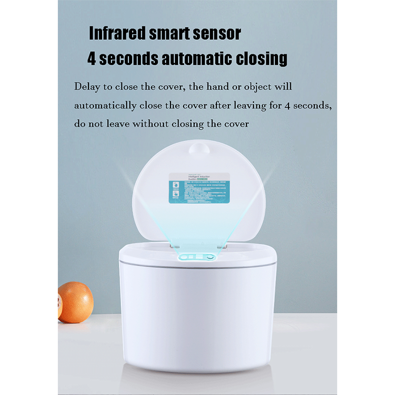 3L , 5L Round Sensor Lid Storage Box Trash Box