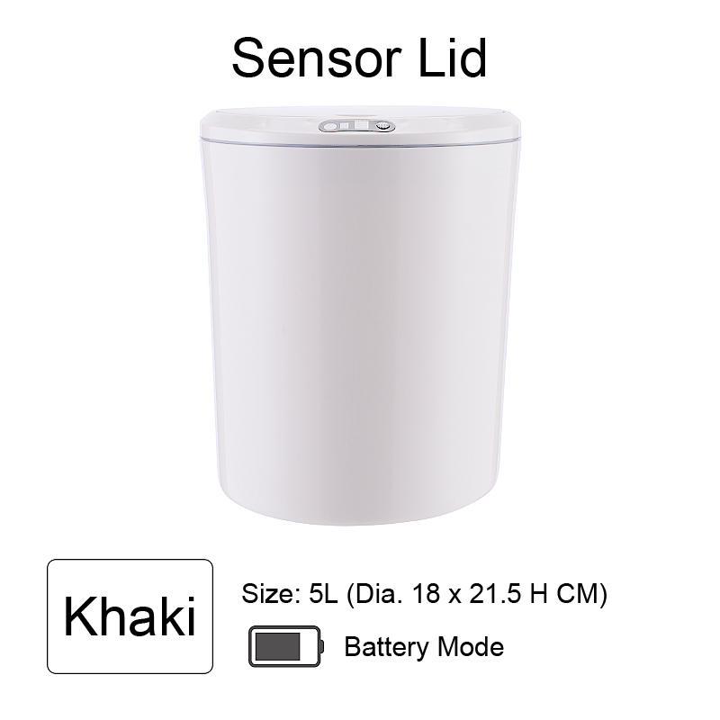 3L , 5L Round Sensor Lid Storage Box Trash Box