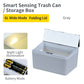 6L / 8L Rectangle Sensor Folding Lid Storage Box Trash Box LED Light