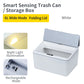 6L / 8L Rectangle Sensor Folding Lid Storage Box Trash Box LED Light