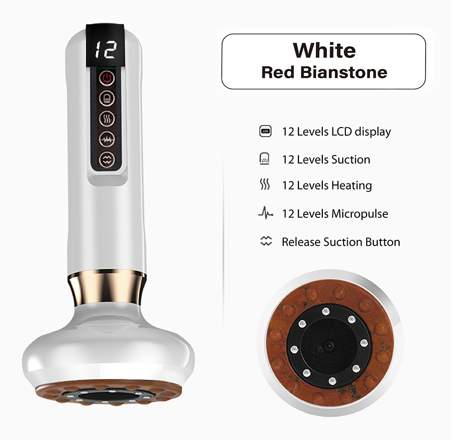 Smart Electric Vacuum Cupping Scraping Therapy Massager Heating Pulse and Infrared Therapy