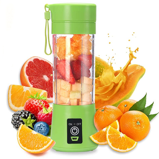 Upgraded Version Portable Electric Juicer Blender, Household Fruit Mixer, Rechargeable, Easy to carry, Good for everyone outdoor used 380ML