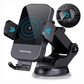 Wireless Car Charger, 15W Fast Charging Auto Clamping Car Charger Phone Mount Phone Holder fit for iPhone 15 14 13 12 11 Pro Max Xs, Samsung Galaxy S23 Ultra S22 S21 S20, S10+ S9+ Note 9, etc