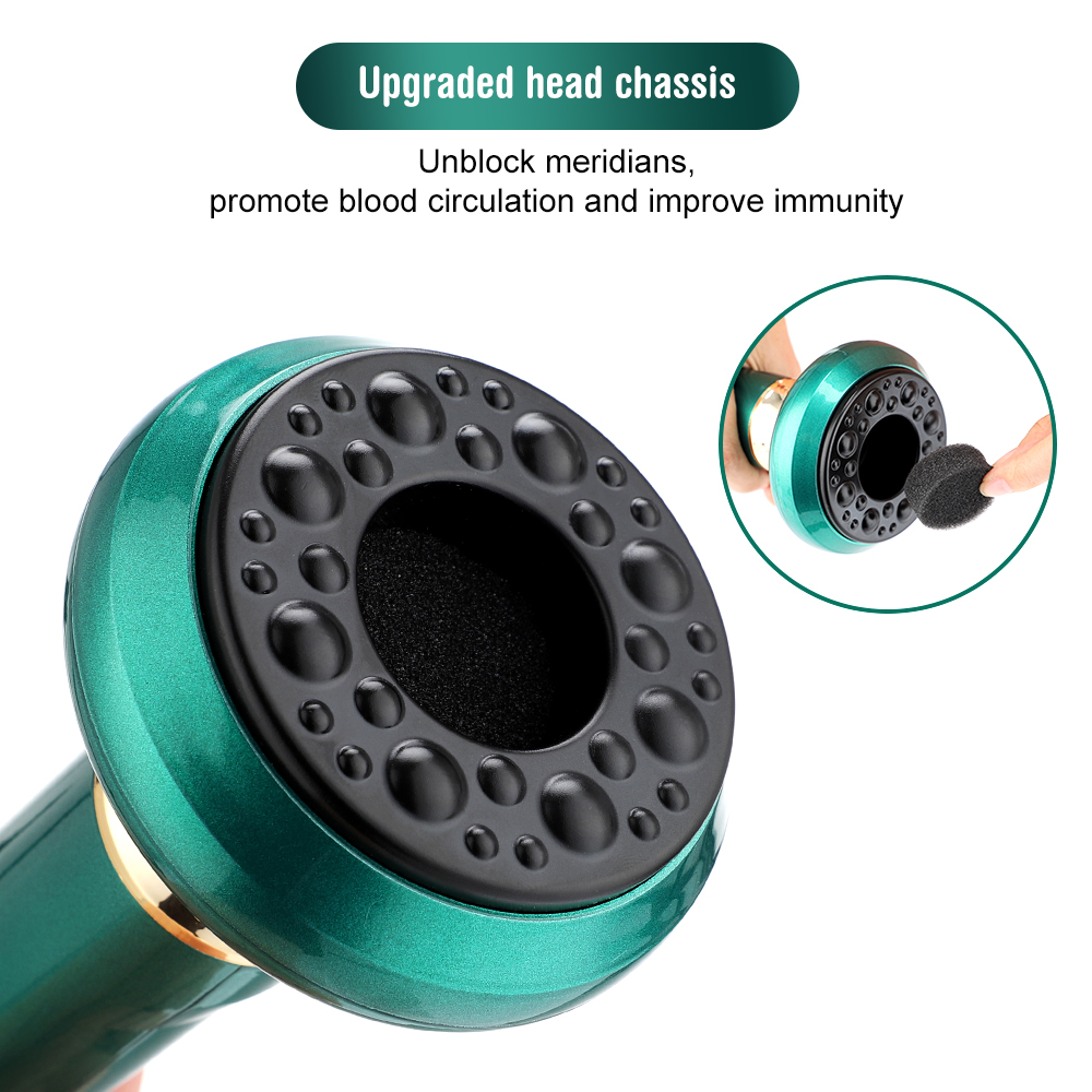 Smart Electric Vacuum Cupping Scraping Therapy Massager Heating Pulse and Infrared Therapy