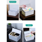 6L / 8L Rectangle Sensor Folding Lid Storage Box Trash Box LED Light