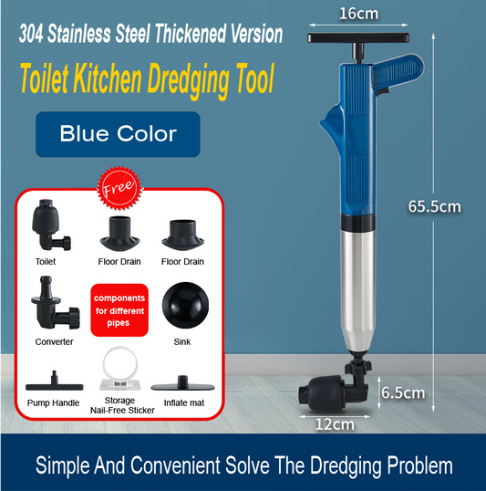 Toilet Household Pipe Unclogging Artifact Sewer Toilet Kitchen Dredging Tool Toilet Blocked Toilet Plunger