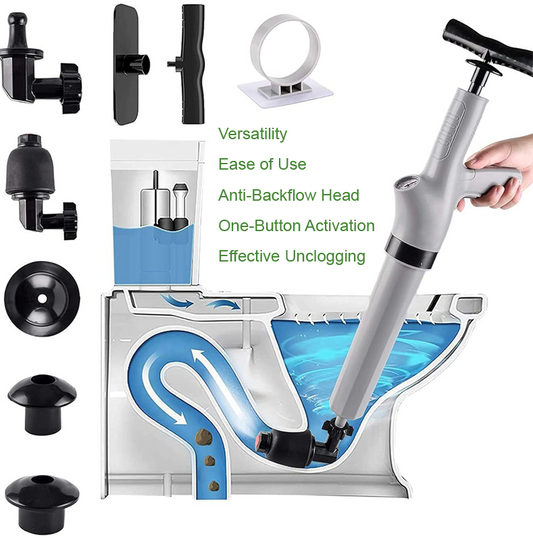 Toilet Household Pipe Unclogging Artifact Sewer Toilet Kitchen Dredging Tool Toilet Blocked Toilet Plunger