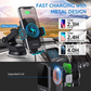 Wireless Car Charger, 15W Fast Charging Auto Clamping Car Charger Phone Mount Phone Holder fit for iPhone 15 14 13 12 11 Pro Max Xs, Samsung Galaxy S23 Ultra S22 S21 S20, S10+ S9+ Note 9, etc