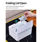 6L / 8L Rectangle Sensor Folding Lid Storage Box Trash Box LED Light