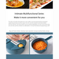 Handheld Chopper, Slicer, Grater, Mashing and Shredding for Vegetable, Potato, Radish, Carrot, Multifunctional Blades, Brush and Peeler with Container and Drain Basket. All in one sets
