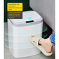 16L Rectangle Sensor Lid Trash Box