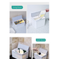 6L / 8L Rectangle Sensor Folding Lid Storage Box Trash Box LED Light